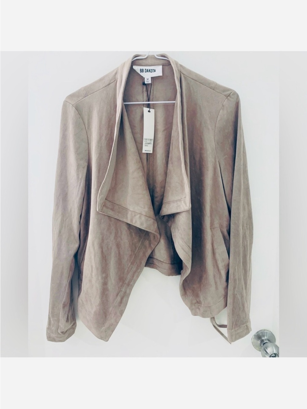 BB DAKOTA suede feel waterfall jacket